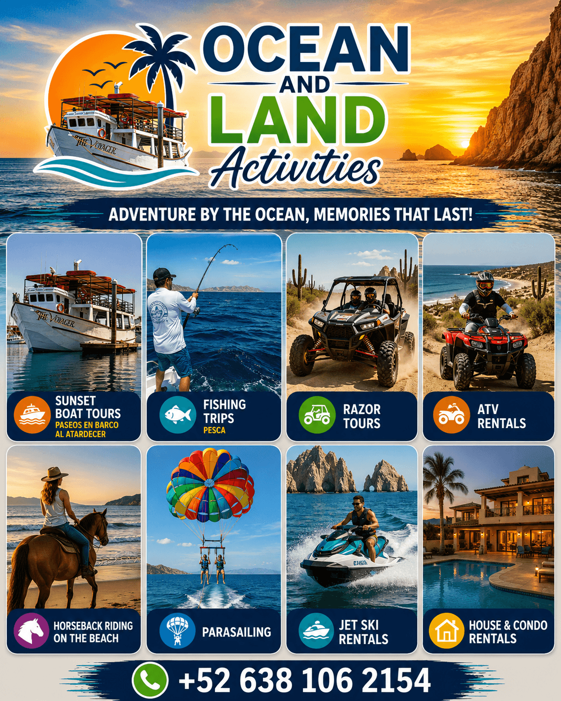 Ocean & Land Activities — services overview